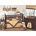 Camel Brown Paisley 9-piece Crib Bedding Set
