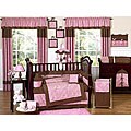 Pink Paisley 9-piece Crib Bedding Set
