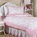 Vintage French Toile 4-piece Girl's Twin-size Bedding Set