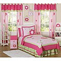 JoJo Designs Pink/ Green 4-piece Twin-size Comforter Set