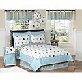 JoJo Designs Blue/ Brown 4-piece Twin-size Comforter Set