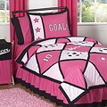 JoJo Designs Pink 4-piece Twin-size Comforter Set