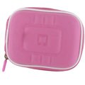 rooCASE Pink Med EVA Hard Shell Memory Foam Case for Flip Mino HD Camcorder