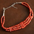 Red Spiny Oyster Strand Necklace (Native American)