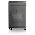 12U 900mm Rackmount Rugged Caster RoHS Black Server Cabinet