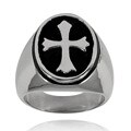 Stainless Steel Cross Ring