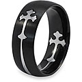Stainless Steel Cross Cutout Ring