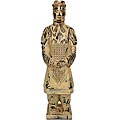 Meaningful guide on Reproduction Secretary desk Resin Xian Tomb Warrior Statue (China)