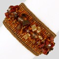 Cotton and Jasper Gabriela Ginger Snap Macrame Bracelet (Guatemala)