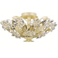Wrought iron curtain rods articles and such Ella 3-light Champagne/ Crystal Chandelier