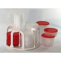 Plastic 49-piece Kitchen Containers with Carousel Rack