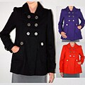 Institute Liberal Women's Wool Blend Peacoat