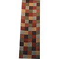 Indo Hand-tufted Multi-color Wool Rug (2'6 x 8')