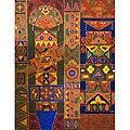 'Legong Dancer Abstract' Original Canvas Art (Indonesia)