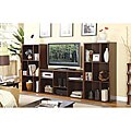 Cappuccino Plasma LCD TV Stand Entertainment Console with Shelves