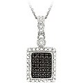 Sterling Silver 1/10ct TDW Black Diamond Necklace