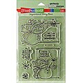 Stampendous Snowman Flurry Perfectly Clear 4x6 Stamps Sheet