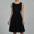 Jessica Howard Women's Front Pintuck Seamed Dress