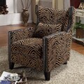 Tiger Chenille Nail Head Accent Chair