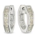 10k Gold 1/4ct TDW Diamond Geometric Earrings (K-L, I2-I3)