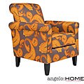angelo:HOME Harlow Desert Sunset Brown Paisley Accent Arm Chair