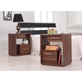 Align 2-Drawer Walnut Nightstand
