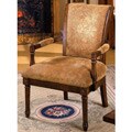 Betty Fleur Antique Oak Wood Accent Chair