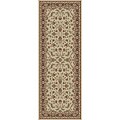 Empress Ivory Oriental Rug (2'7 x 7'3)