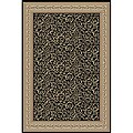 Soho Oriental Black Rug (7'10 x 10'3)
