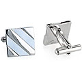 Stainless Steel Mother of Pearl Inlay Cuff Links