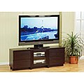 Cosmo 4-drawer Red Cocoa Wood Entertainment Center