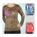 Institute Liberal Women's 'Love Bolts' Long-sleeve Burnout Tee