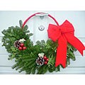 Fresh 24-inch Balsam Crescent Wreath 