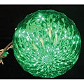 Holiday LED 6-inch Green Crystal Sphere Light