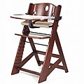 Height Right Mahogany High Chair with Tray