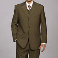 Ferrecci Men's 3-piece Olive Suit