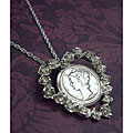 American Coin Treasures Silver Mercury Dime Rose Heart Pendant