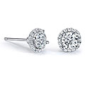 14k White Gold 1/2ct TDW Diamond Stud Earrings (I-J, I1-I2)