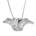14k White Gold 1 7/8ct Diamond Necklace (H-I, VS2)