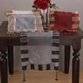 Sheer with Stripe Border 16x54-inch Table Runner