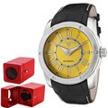 Swiss Legend Men's Traveler Black Leather Automatic Watch