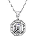 14k White Gold 7/8ct TDW Diamond Necklace (H, SI1)