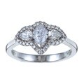 14k White Gold 7/8ct TDW Diamond 3-stone Ring (H-I, SI1-SI2)
