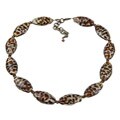 Charming Life Goldtone Animal Print Glass Necklace