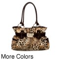 Convenient data on abstract Huge Canvas Valencia Abstract Animal Belted Shopper