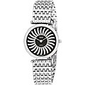 Burgi Woman's Dazzling Diamond Mother of Pearl Quartz Watch