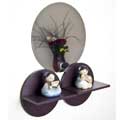 Danya B Shelves and Acrylic Mirror (Set of 2)