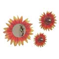 Danya B Decorative Flower Mirror and Hook 3-pc Set