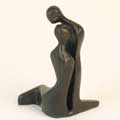 Cast Bronze Loving Couple Abstract Sculpture