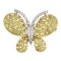 14k Gold Yellow Sapphire and 1/5ct TDW Diamond Necklace (H-I, SI1)